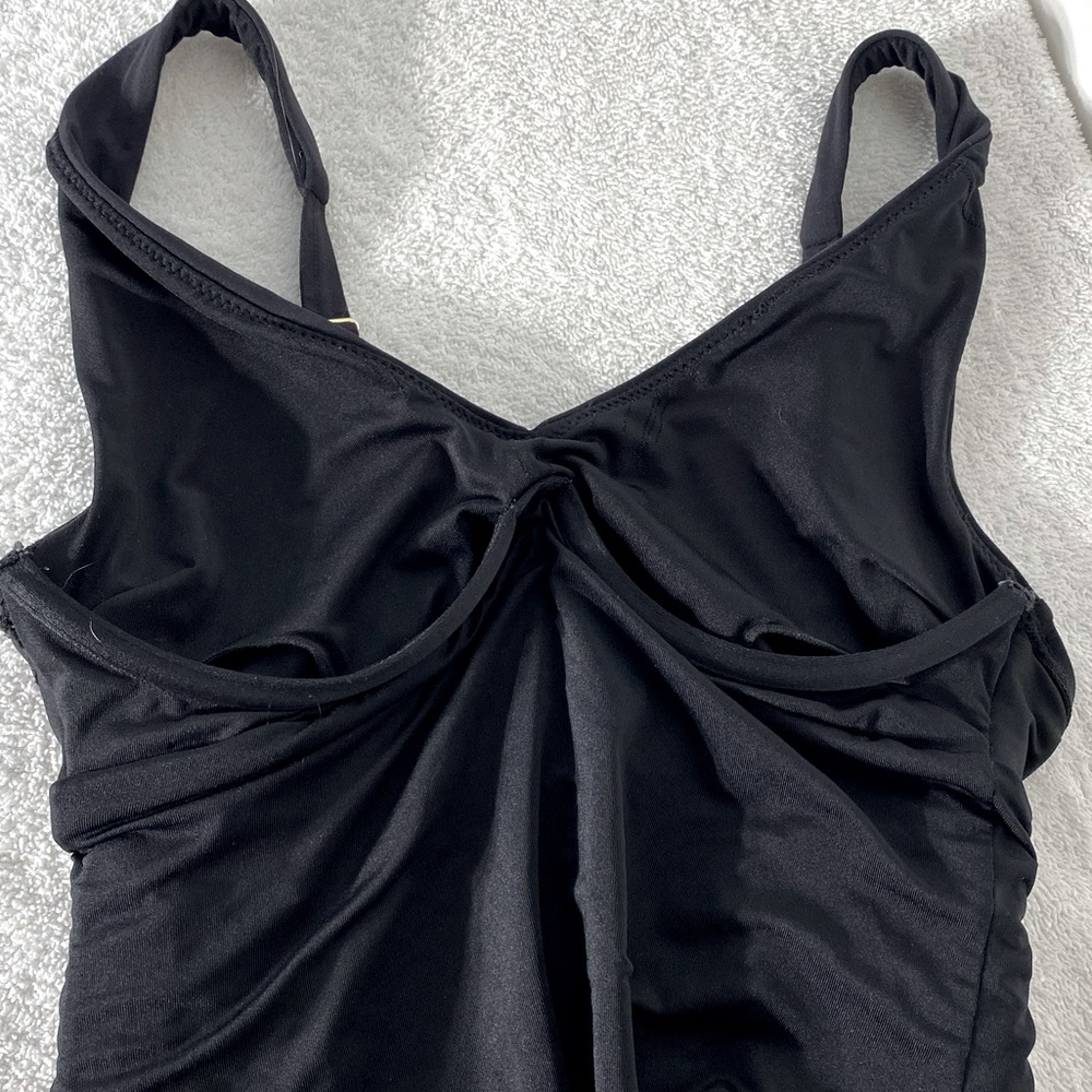 La Vie En Rose Aquarose Black One Piece Swimsuit Bathing Suit XS - Picture 14 of 16